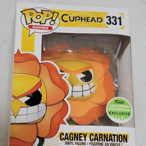 Funko Pop! Cuphead Cagney Carnation #331 🏝🐍🏝 - Picture 1 of 7